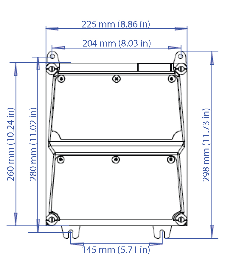 Custom Two Modules, 260 x 225 mm (H x W)