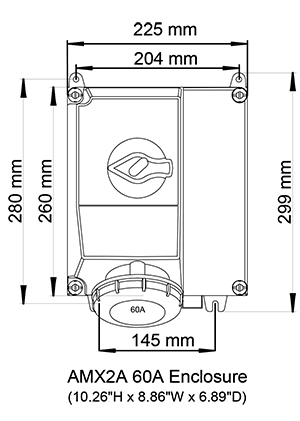 Custom 60A Two Modules, 260 x 225 mm (H x W)